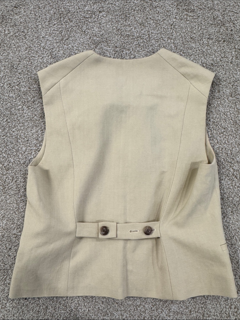 COS Beige Button-Front Vest - Picture 3 of 3